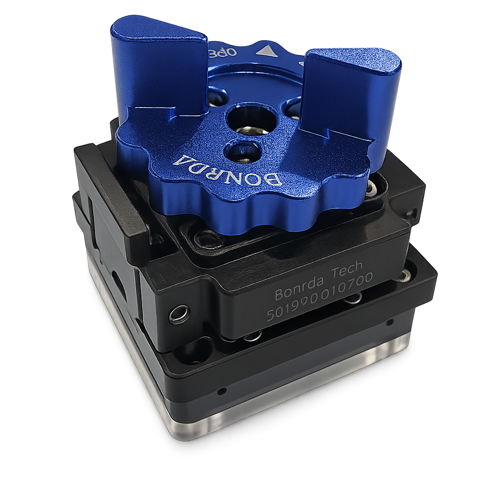 BONRDA engineering test socket with blue clamping mechanism for semiconductor characterization and production testing